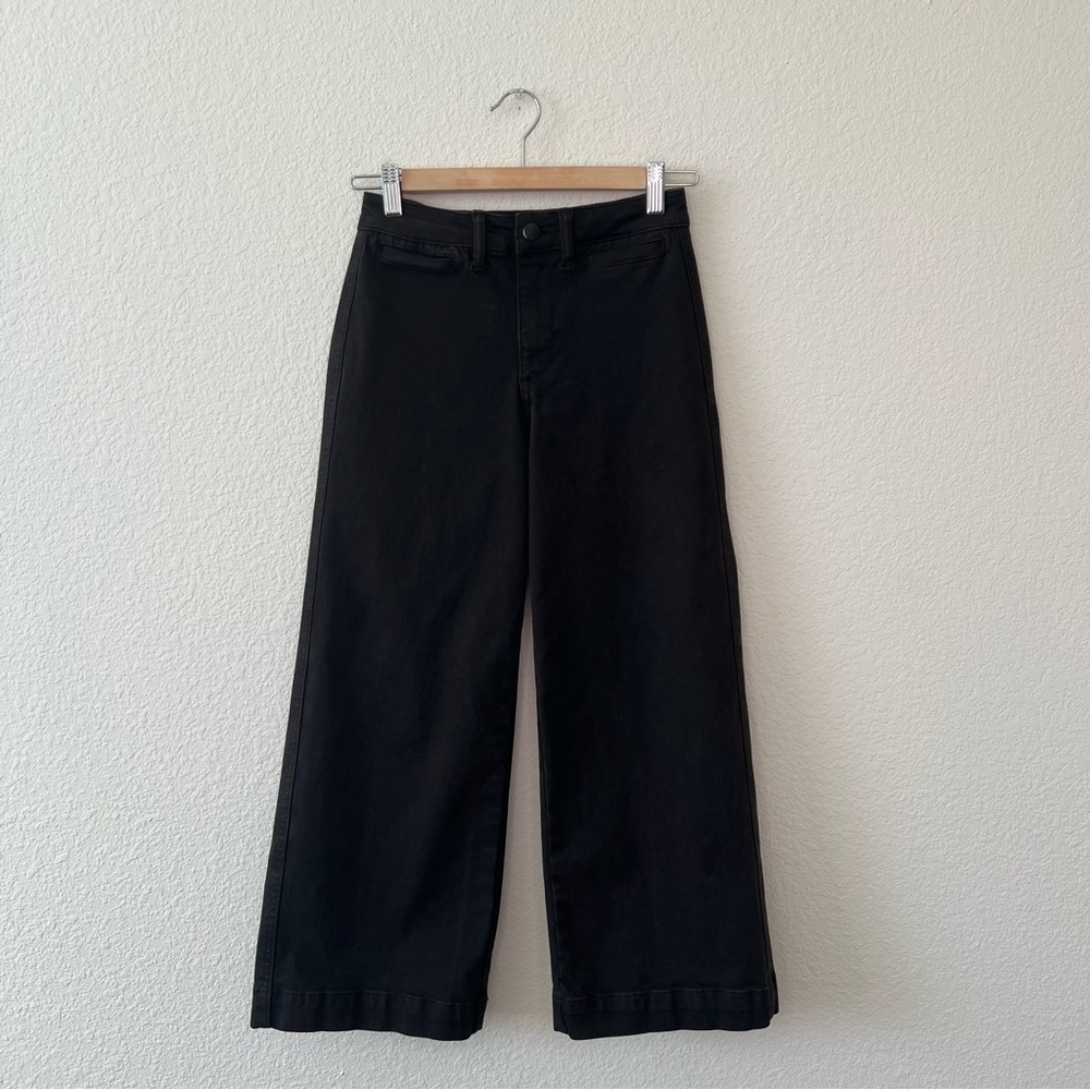 Oat New York High-Rise Wide-Leg Crop pants size 25